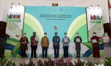 BPDPKS dan Pusat Penelitian Surfaktan dan Bioenergi IPB Luncurkan Hand Sanitizer dari Sawit