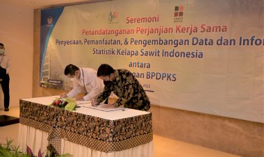 Penandatanganan Perjanjian Kerjasama Pertukaran Data Dan Informasi Antara BPDPKS dan BPS