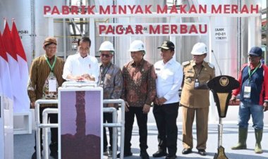 Presiden Joko Widodo Resmikan Pabrik Percontohan Minyak Makan Merah di Sumut