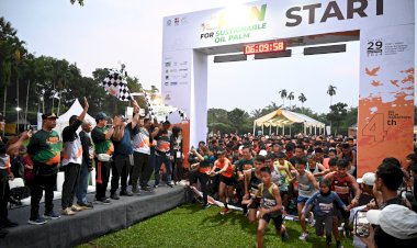 Maraton Melintasi Kebun Sawit Sumut Digelar di Sergai