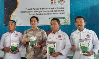 Wujudkan Ekonomi Hijau, Aspekpir dan BPDP Praktikkan Pembuatan Biochar dari Tandan Kosong Sawit