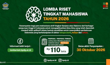 Pengumuman Call For Proposal Lomba Riset Tingkat Mahasiswa 2026