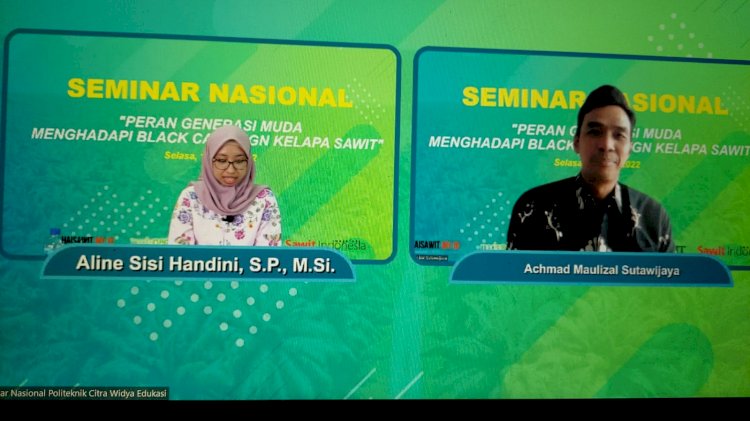 BPDPKS dan Poltek Kelapa Sawit CWE Gelar Seminar Nasional Ajak Milenial Hadapi Kampanye Hitam