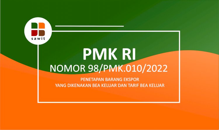 Peraturan Menteri Keuangan Republik Indonesia Nomor 98/PMK.010/2022
