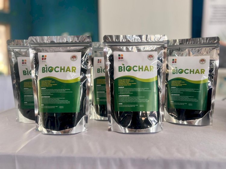 Wujudkan Ekonomi Hijau, Aspekpir dan BPDP Praktikkan Pembuatan Biochar dari Tandan Kosong Sawit