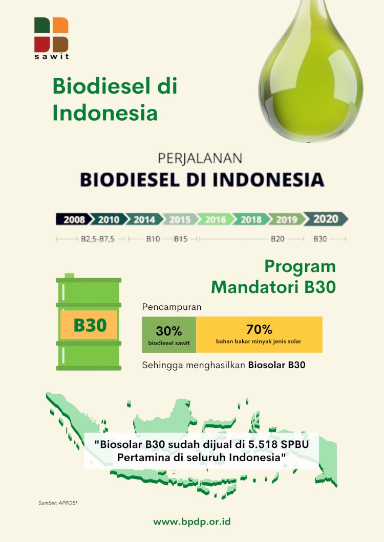 Perkembangan Penggunaan Biodiesel di Indonesia