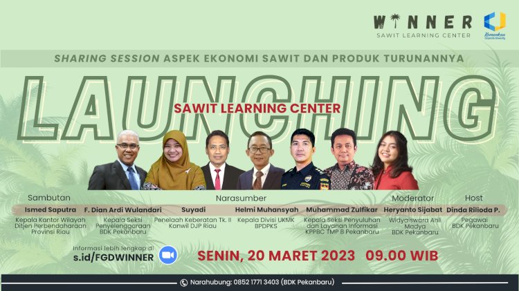 BPDPKS Dukung Sawit Learning Centre Riau