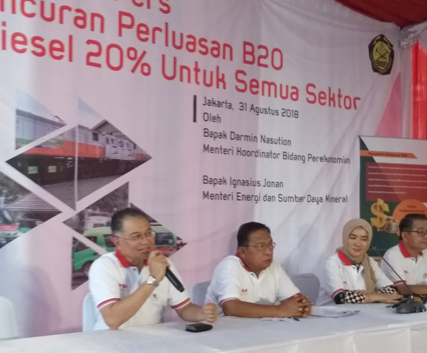 Program Perluasan B20 Resmi Diluncurkan