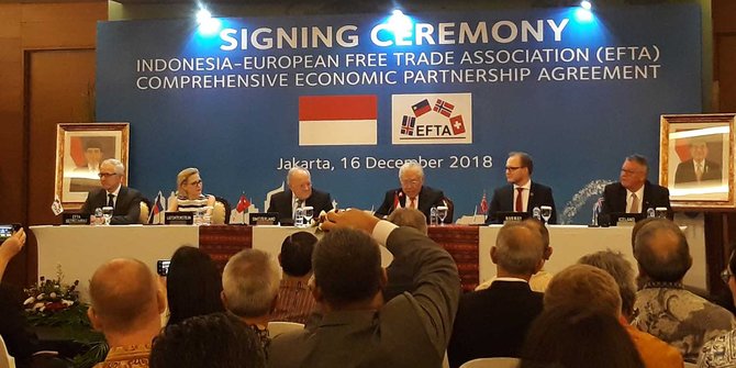 Indonesia-EFTA Jalin Kemitraan Ekonomi Komprehesif