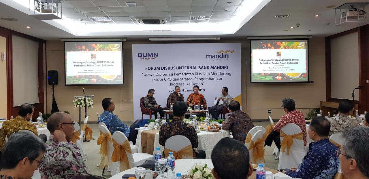 Bank Mandiri Gelar Diskusi Diplomasi Sawit dan Pengembangan Biodiesel